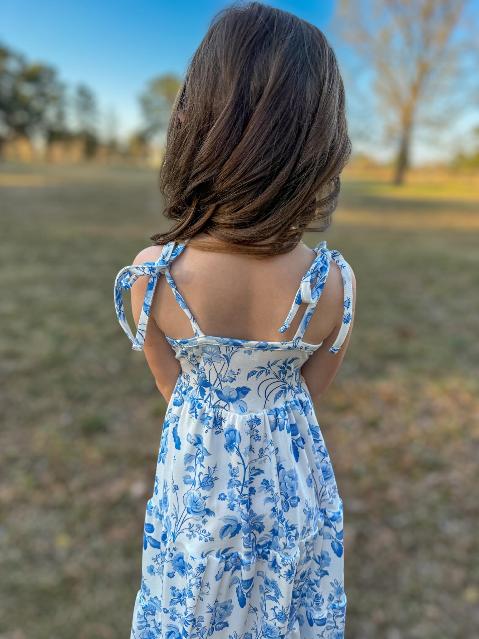 Blue Floral Dress