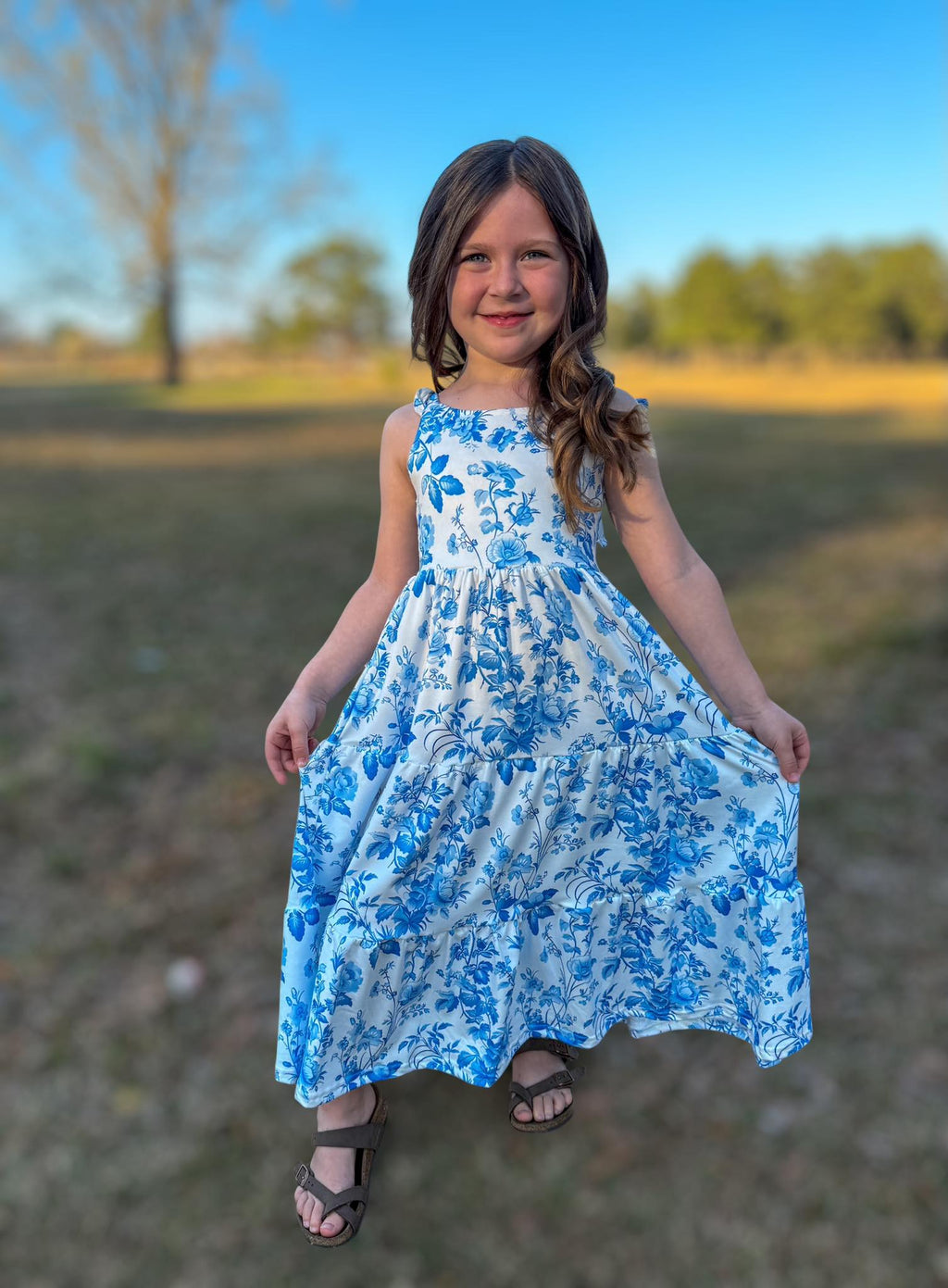 Blue Floral Dress