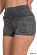 Ash Washed Seamless Biker Shorts