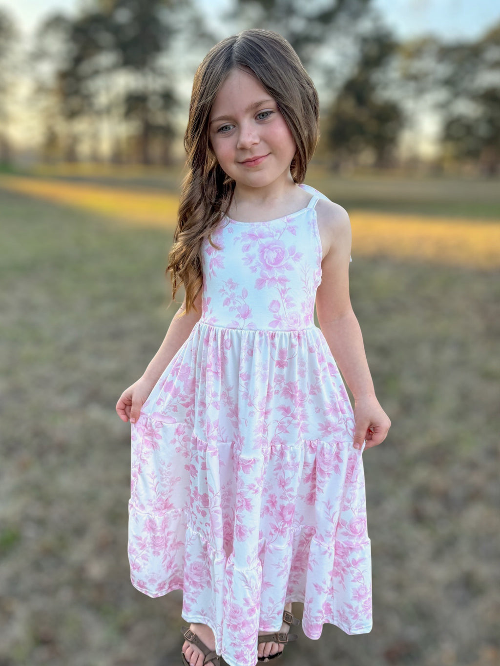 Pink Floral Dress