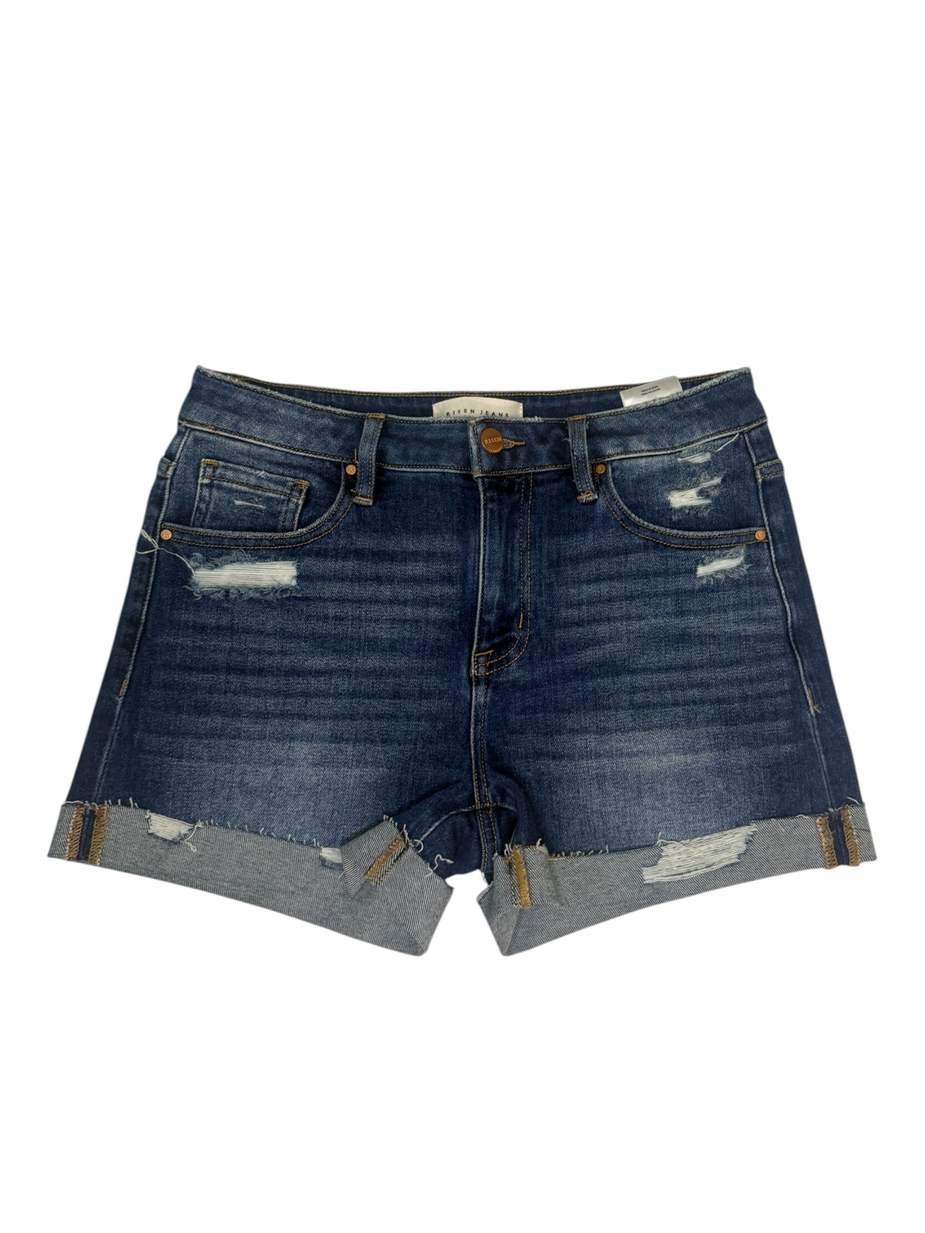 Risen Mid Rise Cuffed Shorts