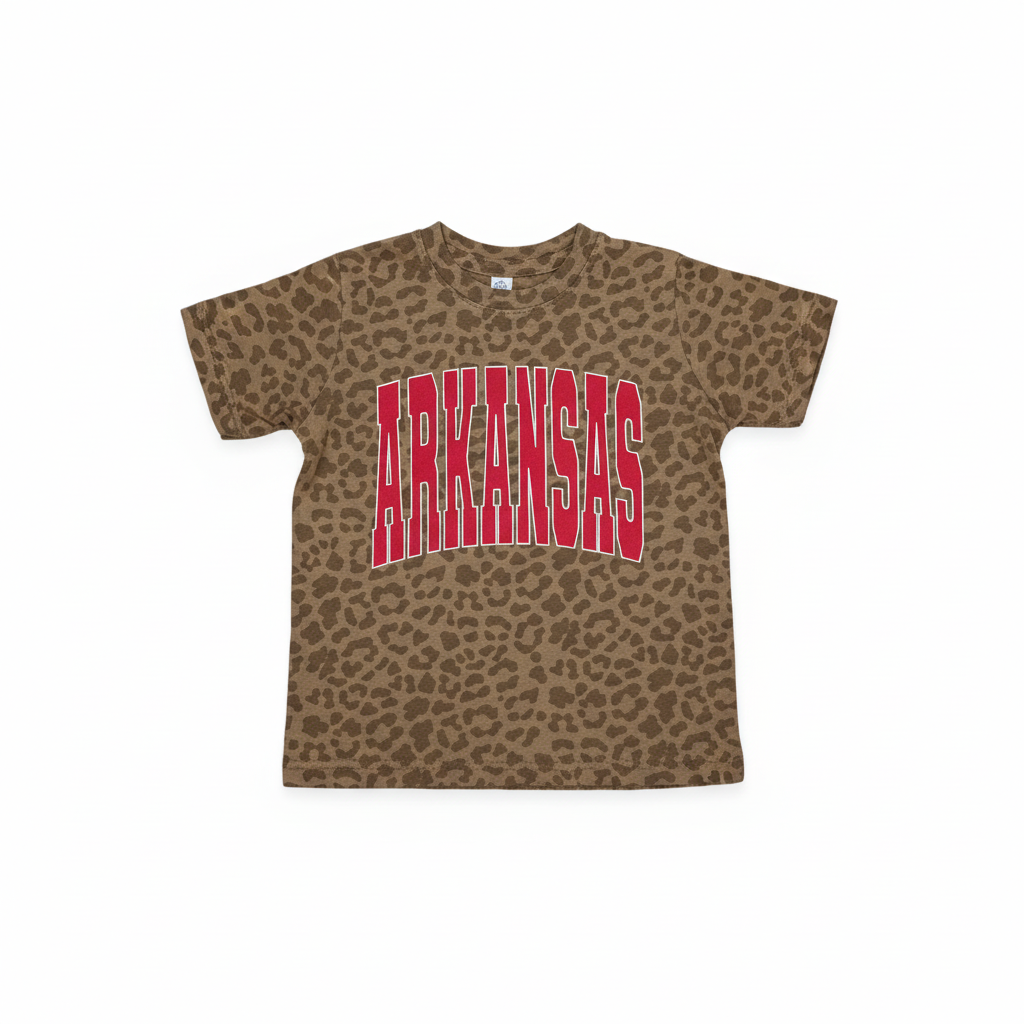 Arkansas Kids T-Shirt on White Background